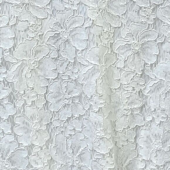 ADIVA White Lace Zip Jacket with Rose Appliqué Women’s Sz L NWT - Picture 3 of 6